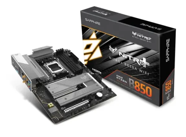 Sapphire NITRO+ B850A WIFI7 / B850 / 4x DDR5 / PCIex16 / 1x 2.5GLAN / Wi-Fi 7 / ATX (52123-03-40G)