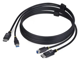 StarTech DU1226-KVM-CABLE černá / KVM kabel / DisplayPort + USB 3.2 / 1,8 m (DU1226-KVM-CABLE)