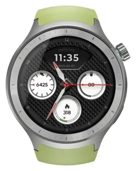Motorola Moto Watch Special Edition stříbrná, PANTONE Herbal Garden / Chytré hodinky / GPS / Bluetooth 5.3 / IP68 (PG38C08264)