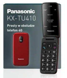 Panasonic KX-TU410EXR červená / Tlačítkový telefon / 4G