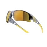 Force Calibre cyklistické brýle šedá/žlutá/žlutá zrc. skla