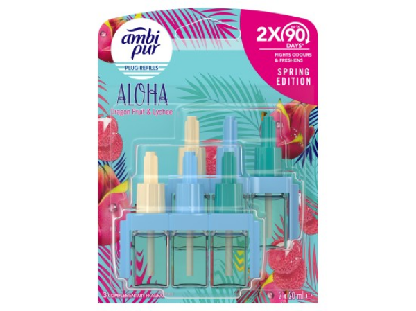 Ambi Pur 3Volution Náhradní náplň do osvěžovače vzduchu Aloha 2 x 20 ml