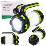 Mamido Multifunkční LED svítilna s akumulátorem USB nabíjení