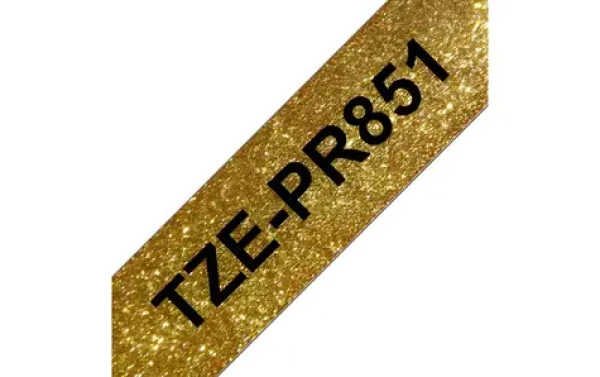 Brother TZe-PR851 zlatá/černá / Páska do štítkovače / Premium / laminovaná / 24 mm / 8 m (TZEPR851)