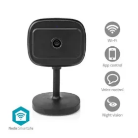 Nedis WIFICI07CBK / Chytrá vnitřní kamera / Wi-Fi / Full HD 1080p / SmartLife / microSD (WIFICI07CBK)