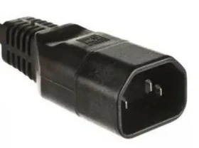 MicroConnect IEC síťová zástrčka C14 černá (C14PLUG)