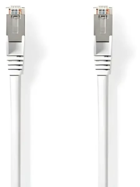 Nedis Cat 8.1 bílá / Síťový kabel / S/FTP / RJ45 - RJ45 / 10 m / LSZH (CCGL85520WT100)