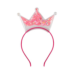 Čelenka s korunkou růžová - Albi