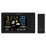 SENCOR SWS 4440 meteostanice černá / LCD / bezdrátové čidlo (8590669379279)