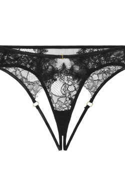 Dámské sexy kalhotky LINDA I 1006 - Fiore černá L