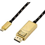 Digitus kabelový adaptér DisplayPort DP - HDMI typu A M - M 1.0 m / s blokováním DP 1.2 HDMI 2.0 / 4K / 60Hz / CE / bl (AK-340303-010-S)