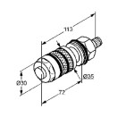 KLUDI - Termostatická kartuše 35 mm 7492700-00