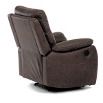 TV a relaxační křeslo s elektrickým ovládáním, potah hnědá látka v dekoru vintage, 1 motor 240V