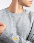 Carhartt WIP Chase Sweat Grey Heather / Gold M