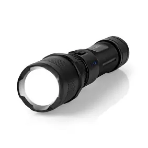 Nedis LED svítilna / Napájení z baterie / 3.7 V DC / 10 W / N/A / Včetně baterií / Dobíjecí / 1000 lm (LTRR10WBK)