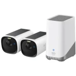 Anker eufy E40 2K bílá / Venkovní kamera se solárním nabíjením / sada 2ks + jednotka HomeBase 3 (E8144322)