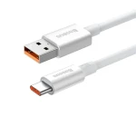 Baseus P10320102214-00 Kabel USB-A (M) - USB-C (M) 0.25 m bílá / 100W (P10320102214-00)