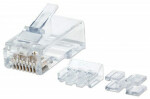 Intellinet konektor RJ45, Cat6, UTP, 50µ, drát, 80 ks v nádobě 790536