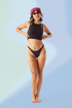 Dámská tanga ZERO Feel Bliss String - BLACK - černé 0004 - SLOGGI BLACK S