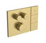 IDEAL STANDARD - Ceratherm Navigo Solos Termostatická baterie pod omítku, pro 2 spotřebiče, kartáčované zlato A7894A2