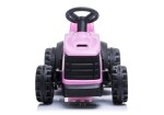 Mamido Dětský elektrický traktor s vlečkou růžový