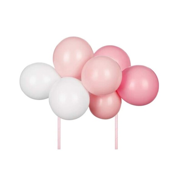 PartyDeco Zápich Balónky Růžové 29 cm