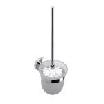 HOPA - WC štetka, miska sklo, 95×360×140 mm - Barva - Chrom KDBE104113012