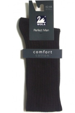 Netlačící pánské ponožky s elastanem U94.F06 hnědá 42/44