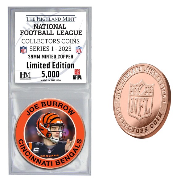 Mince Cincinnati Bengals NFL Collectors Coins Series 1 Joe Burrow