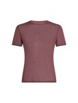 Pánské merino tričko s krátkým rukávem ICEBREAKER Mens 75 Cool-Lite Featherlight SS Crewe, Carob velikost: XXL