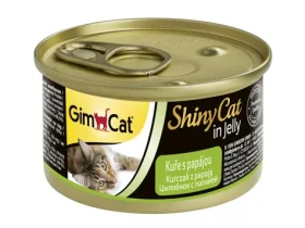 GIMBORN Gimcat ShinyCat kuře+papaja konzerva 2x70g (4002064413747)