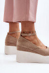 Dámské béžové espadrilky Malla Wedge