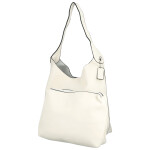 Trendy dámská koženková kabelka na rameno Karix, bílá