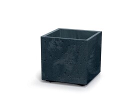 Květináč SIERRA SQUARE BETON EFFECT antracit 38,5cm - rozbaleno / odlomený kousek rohu