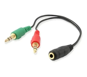 Equip Audio rozdvojka 3,5mm černá / Rozdvojka / Jack 3,5mm - 2x Jack 3,5mm / 13 cm (147942)