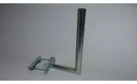 OEM / Držák antény na stožár / pr. trubky 42 mm / stožár 42–135 mm / délka 25 cm / galvanický zinek (PK25VS42V50)