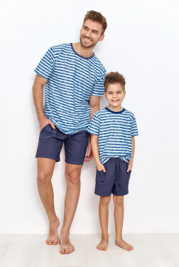Chlapecké pyžamo Taro kr/r L23 modrá 122