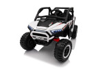 Mamido Elektrické autíčko Buggy UTV KCK 4x4 bílé 24V | 800W | 50 kg | EVA | LED | 2,4Ghz | ECO kůže