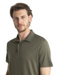 ICEBREAKER Mens Merino 150 Tech Lite III SS Polo, Loden velikost: XS