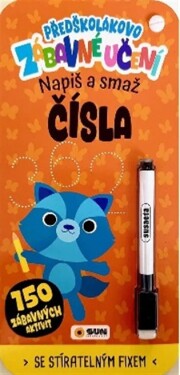 Předškolákovo zábavné učení - ČÍSLA- napiš a smaž
