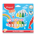 Dětské fixy MAPED Colour´Peps JUMBO - 12 barev