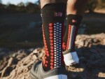 Běžecké kompresní ponožky Compressport Pro Racing Socks v4.0 Trail BLACK/RED Velikost: EU