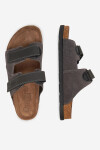 Pantofle Rieker 21160-45 Přírodní kůže (useň) - Semiš