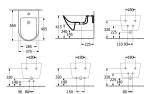 VILLEROY & BOCH - Subway 3.0 Závěsný bidet 560x375 mm, s přepadem, otvor pro baterii, CeramicPlus, Stone White 447000RW