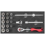 BOSCH 2607017160 / Sada bitů a nástrčných klíčů (27ks) / 19x bit / 5x nástrčný klíč / 1x ráčna / 1x držák / 1x adaptér (2607017160)