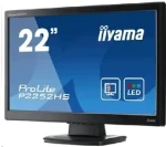 22 IIYAMA P2252HS / LED / 1920 x 1080 / TN / 16:9 / 5ms / 5M:1 / 225cd-m2 / DVI+HDMI+VGA / VESA / repro / Černý (E2273HDS-B1)