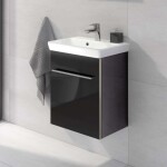 VILLEROY & BOCH - Avento Umyvadlová skříňka, 43x51x35 cm, 1 dvířka, Crystal Black A88701B3