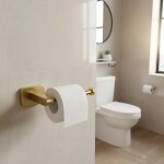 REA - Držák na toaletní papír 5909 Nico Brush Gold REA-88061