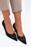 Dámské lodičky S dekorativním detailem Černé Amelora 40