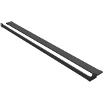 CERANO - Polička/držák na ručníky pro sprchovou zástěnu Walk-In - 8-10 mm - černá matná - 30 až 160 CER-440144